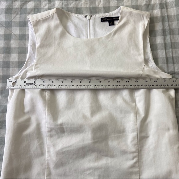 Brooks Brothers 346 white dress sleeveless navy blue preppy jumper contemporary - Picture 7 of 13